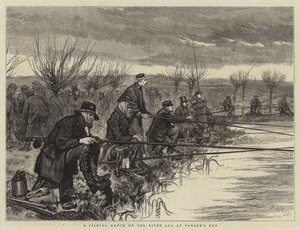 A Fishing Match on the River Lea at Ponder